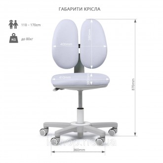 Комплект для подростка парта-трансформер Cubby Tulipa Grey + эргономичное кресло. . фото 9