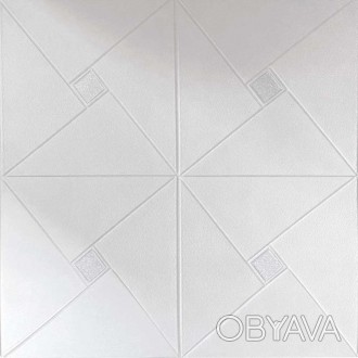 Самоклеющаяся декоративная потолочно-стеновая 3D панель блестки 700x700х6.5мм (3