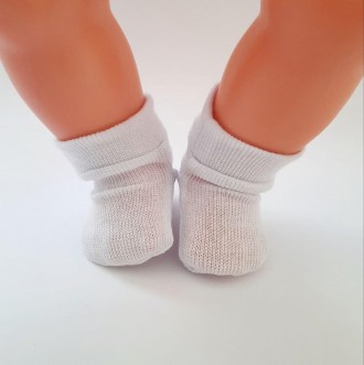 Белые носочки для куклы 40 - 43 см, Беби Борн или другую куклы ростом 40-43 см
О. . фото 2
