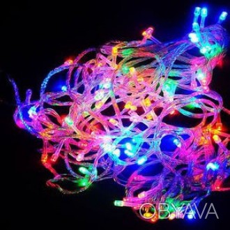 Новогодняя светодиодная гирлянда цвет мульти 300Led Гирлянда «Нить» . . фото 1