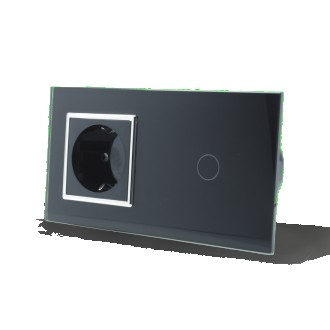 
Сенсорный настенный выключатель Livolo с розеткой
Сенсорный выключатель с розет. . фото 3