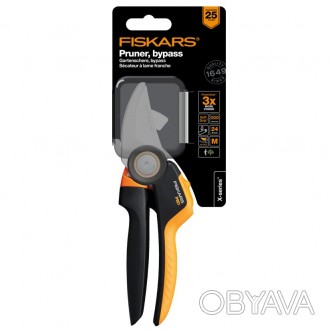  Секатор плоскостной Fiskars X-series P921 M (1057173) Размер: 275 x 95 мм Вес: . . фото 1