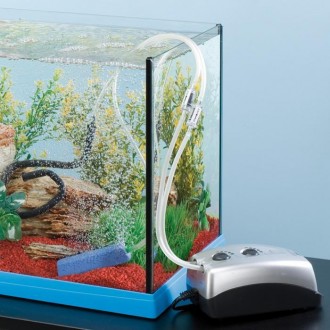  Airfizz - бесшумный компрессор для аквариумов с регулируемым потоком воды. В ко. . фото 3