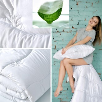 Одеяло Aloe Vera – изящный постельный текстиль, обеспечивающий комфорт прохладно. . фото 4