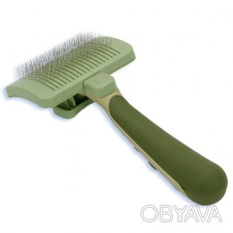 Пуходерка Safari Self-Cleaning Slicker Brush – удобный инструмент для ухода за в. . фото 1