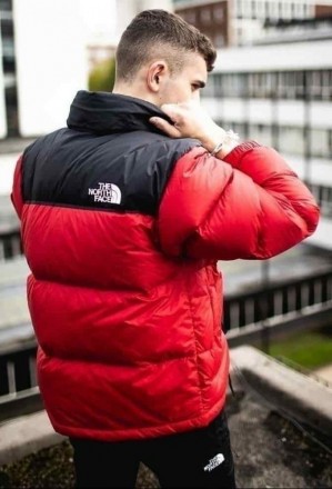 Куртка зимняя в стиле The North Face красная. Київ. фото 1 Куртка зимняя в стиле The North Face красная. Київ. фото 1