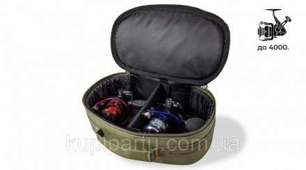 Double Reel Case 4 – это сумка для рыболовных катушек, выполненная с модульной, . . фото 2