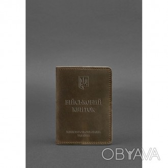 Шкіряна обкладинка на військовий квиток від бренду БланкНот спеціально розроблен. . фото 1