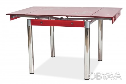 
Стіл обідній GD-082 80 (131) x80 Червоний : стильна і сучасна модель від меблев. . фото 1