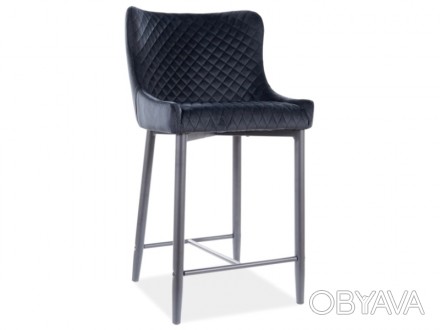 
Барний стілець COLIN B H-2 VELVET чорний каркас / чорний BLUVEL19 : стильна і с. . фото 1