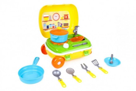 Игрушку «Кухня с набором посуды ТехноК» выгодно отличает ее дизайн: . . фото 3