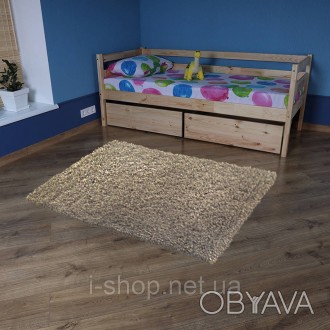 Подростковая кровать лаковая babyson 1 с ящиком 80x190см. . фото 1