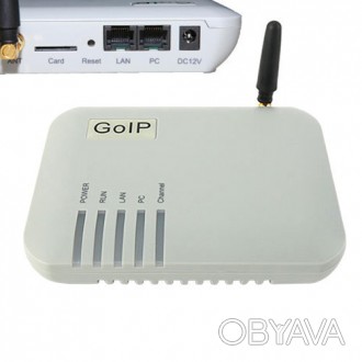 VoIP GSM шлюз GoIP 1 канал SIP H.323Voip-GSM шлюз для перевода трафика между сет. . фото 1