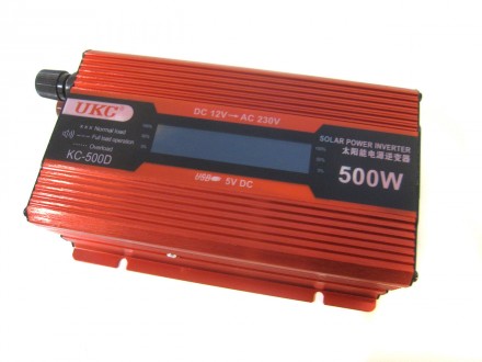 Преобразователь UKC авто инвертор 12V-220V 500W LCD KC-500D Преобразователь авто. . фото 2
