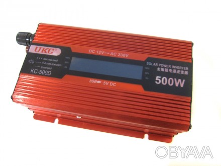 Преобразователь UKC авто инвертор 12V-220V 500W LCD KC-500D Преобразователь авто. . фото 1