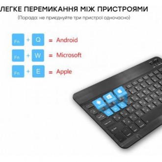 Беспроводная Bluetooth клавиатура AIRON Easy Tap для Smart TV и планшета с силик. . фото 7