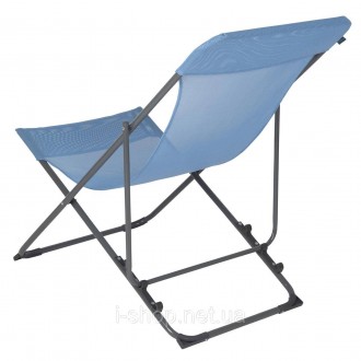 Відмінне пляжне розкладне крісло Bo-Camp Flat має три рівні нахилу спинки, дозво. . фото 3