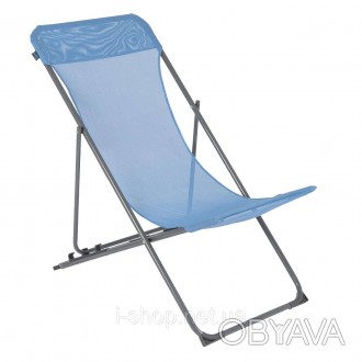 Відмінне пляжне розкладне крісло Bo-Camp Flat має три рівні нахилу спинки, дозво. . фото 1