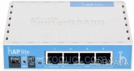 MikroTik hAP lite (RB941-2nD) — це компактний бездротовий маршрутизатор, який за. . фото 1