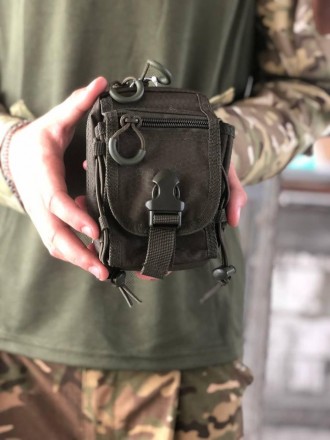 Тактическая военная Сумка на пояс MIL-TEC® Hextac Belt Pouch 10 х 10 х 15 см Oli. Кропивницький. фото 1 Тактическая военная Сумка на пояс MIL-TEC® Hextac Belt Pouch 10 х 10 х 15 см Oli. Кропивницький. фото 1