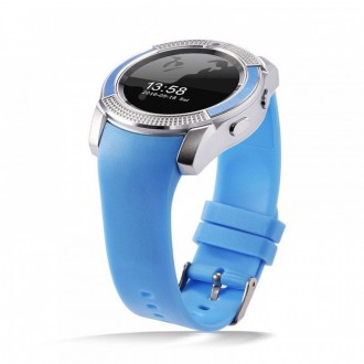 Розумний смарт-годинник Smart Watch V8. Колір: синій. Кропивницький. фото 1 Розумний смарт-годинник Smart Watch V8. Колір: синій. Кропивницький. фото 1