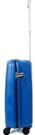 Пластиковый чемодан из полипропилена Enrico Benetti Henderson S 37л синий Eb5900. . фото 5