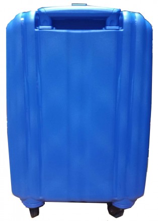 Пластиковый чемодан из полипропилена Enrico Benetti Henderson S 37л синий Eb5900. . фото 4