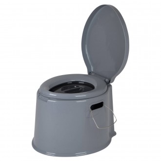 Переносний біотуалет Bo-Camp Portable Toilet 7 Liters Grey практичний та простий. . фото 2
