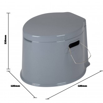 Переносний біотуалет Bo-Camp Portable Toilet 7 Liters Grey практичний та простий. . фото 7