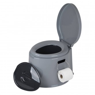 Переносний біотуалет Bo-Camp Portable Toilet 7 Liters Grey практичний та простий. . фото 5