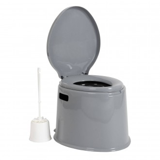 Переносний біотуалет Bo-Camp Portable Toilet 7 Liters Grey практичний та простий. . фото 6