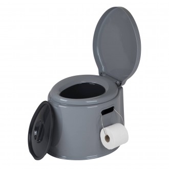 Переносний біотуалет Bo-Camp Portable Toilet 7 Liters Grey практичний та простий. . фото 4