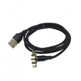 Магнитный нейлоновый кабель для зарядки OTG 3в1 Micro Usb Type C Iphone Lightnin. Благовіщенське. фото 1 Магнитный нейлоновый кабель для зарядки OTG 3в1 Micro Usb Type C Iphone Lightnin. Благовіщенське. фото 1