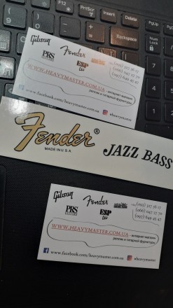 Деколь для бас-гитары Fender Jazz Bass наклейка логотип
Цвет тусклое золото.
Нак. . фото 4