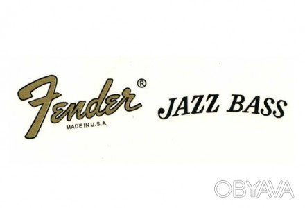 Деколь для бас-гитары Fender Jazz Bass наклейка логотип
Цвет тусклое золото.
Нак. . фото 1