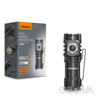 Портативный светодиодный фонарик VIDEX A055 600Lm 5700K предназначен для индивид. . фото 1