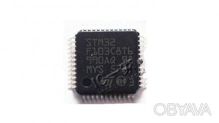  Микроконтроллер серии STM32F1. STM32F103C8T6. Процессор: ARM Cortex-M3. 32-Bit.. . фото 1