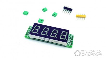  Cемисегментный 4-разрядный LED индикатор ISP интерфейс на 74HC595.. . фото 1