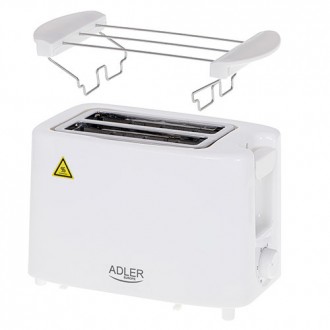 Тостер Adler AD 3223
Эффективный тостер с максимальной мощностью 900 Вт. Его мож. . фото 5