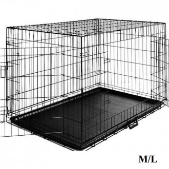 
клетка для собак переносная металлическая складная AML M/L (76Х47Х53)
Идеальное. . фото 2