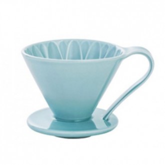 Пуровер CAFEC Arita Ware Flower Dripper Cup4 Blue (Кафек) - це керамічна воронка. . фото 2
