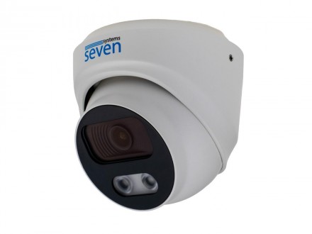 SEVEN IP-7212PA white — це купольна 2-х мегапіксельна IP-відеокамера з вбудовани. . фото 3