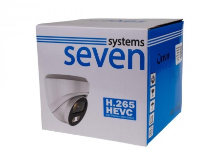 SEVEN IP-7212PA white — це купольна 2-х мегапіксельна IP-відеокамера з вбудовани. . фото 7