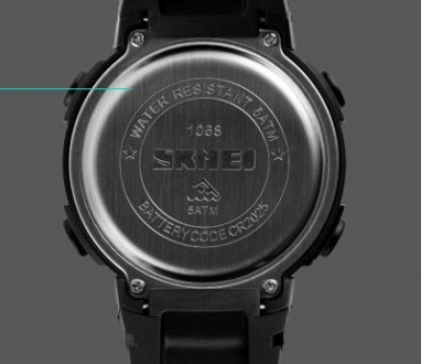 
Мужские спортивные наручные часы SKMEI 1068 электронные с подсветкой, армейские. . фото 4