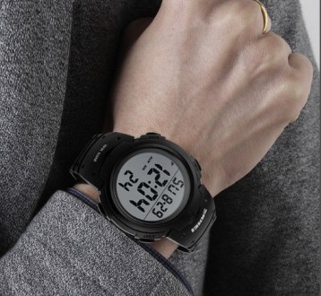 
Мужские спортивные наручные часы SKMEI 1068 электронные с подсветкой, армейские. . фото 6