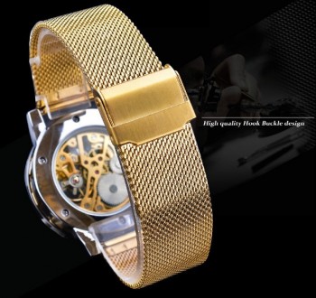 
Жіночий наручний годинник механічні Forsining скелетон з відкритим механізмом і. . фото 6