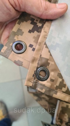  Плащ-дождевик тактический армейский пиксель ЗСУ Пончо с капюшоном Военный плащ . . фото 4