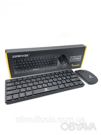 Описание:
Набор клавиатура + мышь ZORNWEE G1000
Стильный удобный комплект , сост. . фото 1