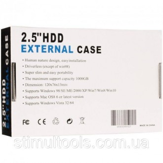 Описание:
Карман для 2.5" HDD EXTERNAL CASE USB2.0 U25
Внешний карман ProLogix S. . фото 3