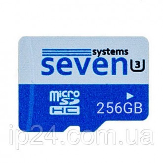 Карту пам'яті SEVEN Systems MicroSDHC 256 GB UHS-3 U3 можна використовувати для . . фото 2